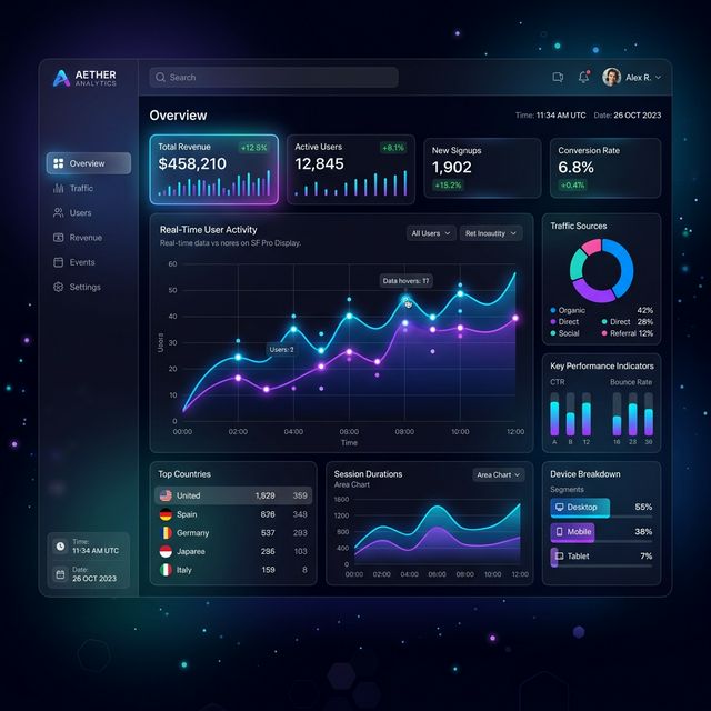 SaaS UI Dashboard