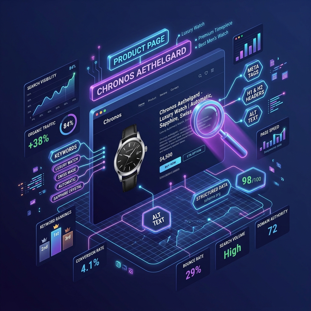 ecommerce SEO services - product page optimization