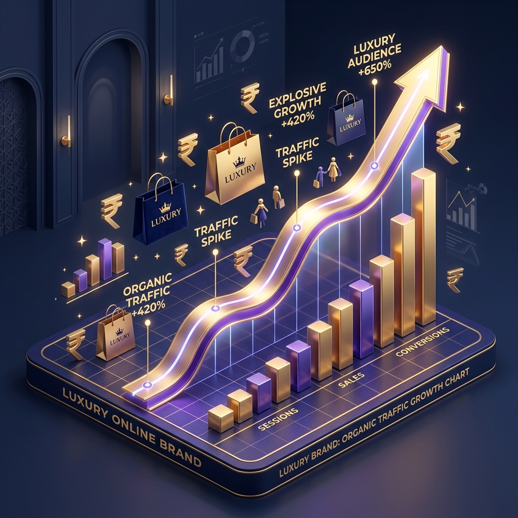 ecommerce SEO services - organic traffic growth and revenue